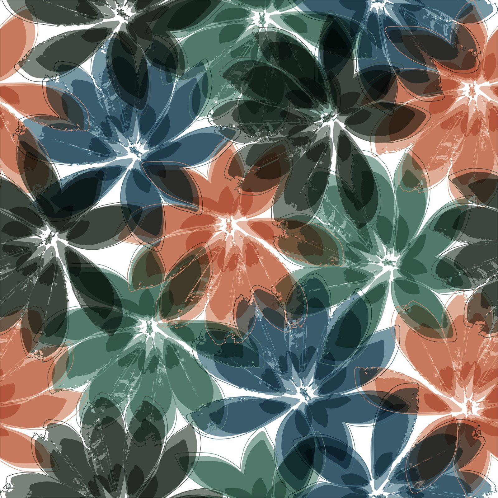 Saffron Block textile — traditional jaal and bagru motifs